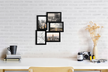 Multirama MULTI BLACK 52 ramka na 5 zdjęć