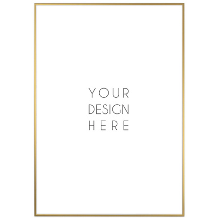 Ramka aluminiowa złota ROYALL 70x100 cm