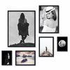 Zestaw czarnych ramek na 6 zdjęć PINIA 2 GF0010