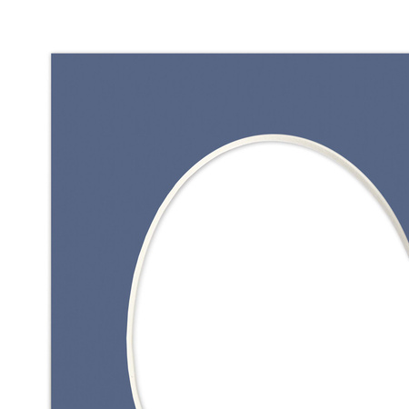 Passe partout 15x21 (10x15) OWAL NIEBIESKIE BLUE - LUCA Q5402