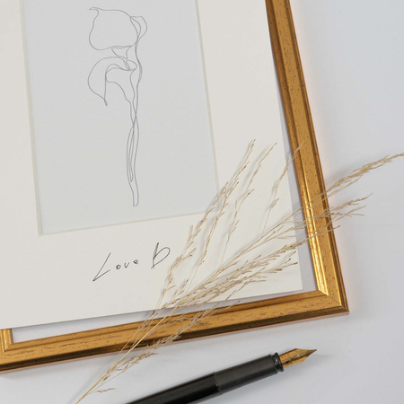 Passe partout 70x100 (50x70) - BIAŁY CHALK LUCA Q5103