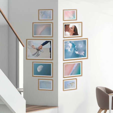 Zestaw naturanych ramek na 10 zdjęć PINIA 00 GF0040