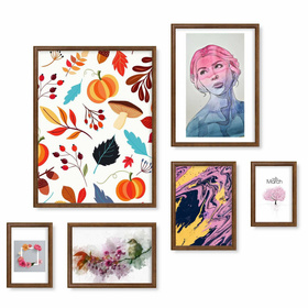 Zestaw brązowych ramek na 6 zdjęć PRESTO 4 GF0010