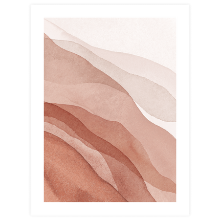 Zestaw plakatów Eosin Love w czarnych ramkach z litego drewna