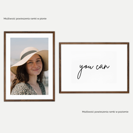 Ramka brązowa HEN 4 50x70 cm