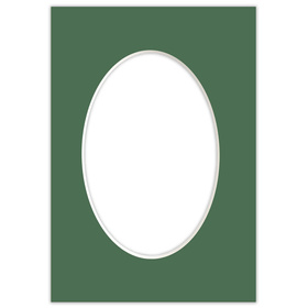 Passe partout 15x21 (10x15) OWAL ZIELONE MALACHITE - LUCA Q5506