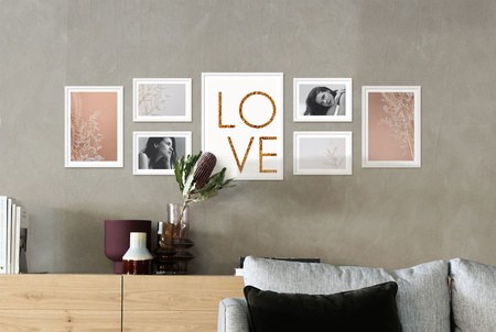 Zestaw białych ramek na 7 zdjęć PINIA 1 GF0017