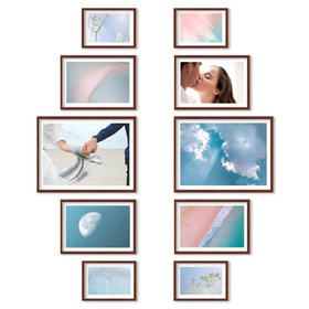 Zestaw brązowych ramek na 10 zdjęć PINIA 3 GF0040