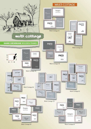 Multirama MULTI COTTAGE 41 ramka na 4 zdjęcia