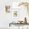 Zestaw plakatów by Anetta Piechowska + zestaw ramek z litego drewna w kolorze białym