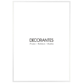 Ramka aluminiowa biała QAL 50x70 cm