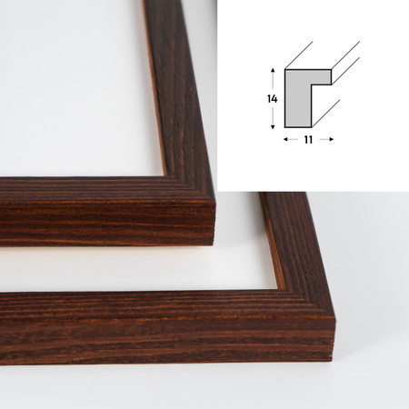 Zestaw brązowych ramek na 6 zdjęć PINIA 3 GF0002