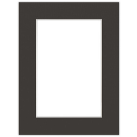 Passe partout 60x80 (40x60) CZARNE BLACK LUCA Q5801