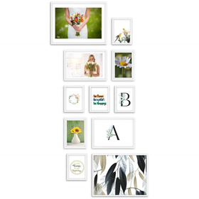 Zestaw białych ramek na 11 zdjęć PINIA 1 GF0005