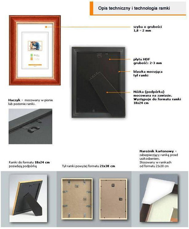 Ramka drewniana DRI S 3 50x60 cm