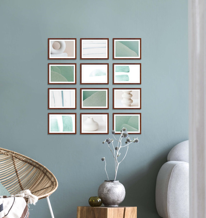 Zestaw brązowych ramek na 12 zdjęć PINIA 3 GF0019