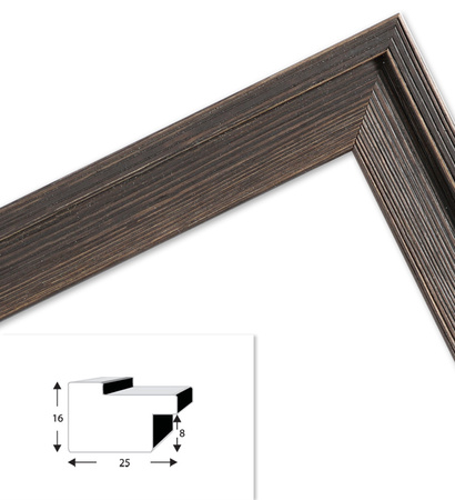Ramka drewniana DRL M 02S 50x60 cm