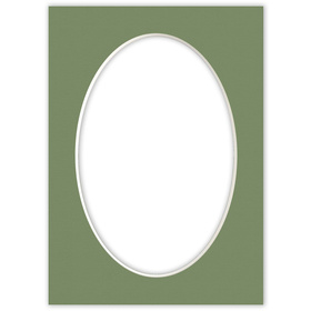 Passe partout 13x18 (10x15) OWAL ZIELONE FOREST - LUCA Q5505