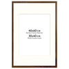 Ramka brązowa HEN PASS 4 z passe-partout – rozmiar 40x60 cm (okienko 30x40 cm)