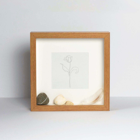 Ramka przestrzenna 3D z passe partout BOJANO O 23x23 (12x12) cm