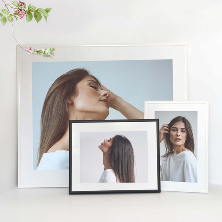 Ramka aluminiowa czarna QAL 24x30 cm