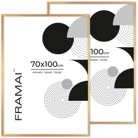 Pakiet 2 szt. złotych ramek HEN Z 70x100 cm