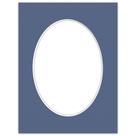 Passe partout 18x24 (13x18) OWAL NIEBIESKIE BLUE - LUCA Q5402