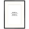 Ramka czarna HEN PASS 2 z passe-partout – rozmiar 60x80 cm (okienko 40x60 cm)
