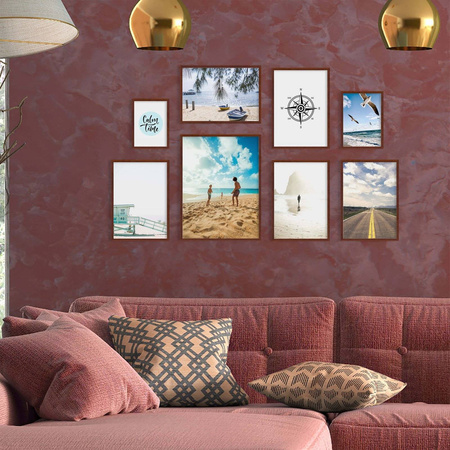 Zestaw brązowych ramek na 8 zdjęć PINIA 3 GF0009