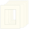 Pakiet 5 szt. Passe Partout 50x60 (30x40) LUCA Q5106 IVORY BIAŁY