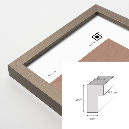 Ramka Srebrna LUX ST 40x60 cm