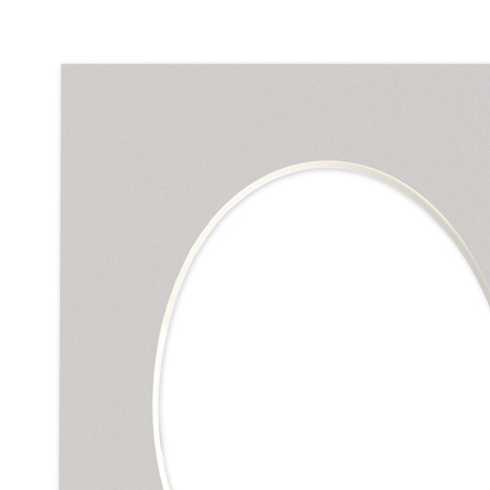 Passe partout 15x21 (13x18) OWAL SZARY - STONE - LUCA Q5304