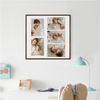 Foto Galeria 50x50 cm - ramka z passe partout na 5 zdjęć 15x21 cm brązowa