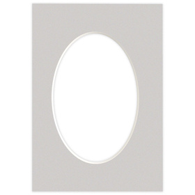 Passe partout 15x21 (10x15) OWAL SZARY - STONE - LUCA Q5304