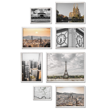 Zestaw srebrnych ramek na 16 zdjęć HIT 1 S CORNER GF0009