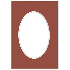 Passe partout 15x21 (10x15) OWAL CZERWONE CAYENNE - LUCA Q5701