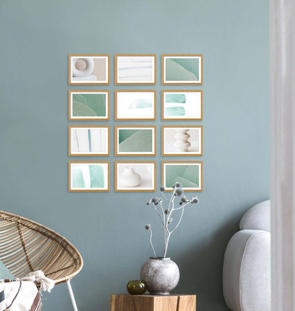 Zestaw naturanych ramek na 12 zdjęć PINIA 00 GF0019