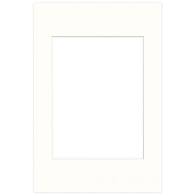 Passe partout 40x60 (30x40) LUCA Q5102 SNOW WHITE BIAŁY