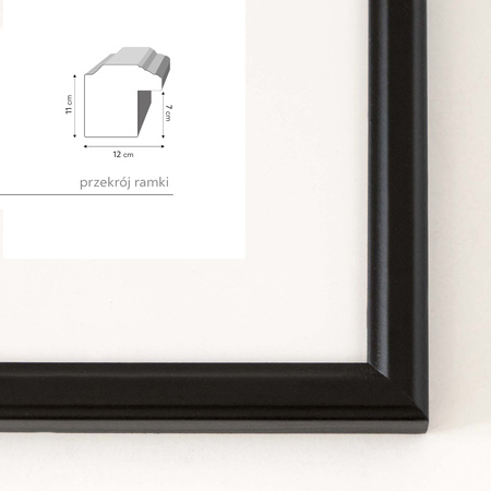 Pakiet czarnych ramek drewnianych 5 szt. DRWA 2 PAK 10x15 cm