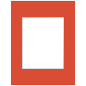 Passe partout 60x80 (40x50) CZERWONY - LIGHT RED - LUCA Q5702