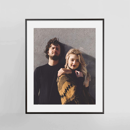 Ramka aluminiowa czarna QAL 50x60 cm