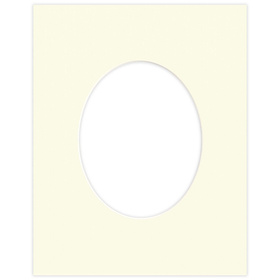 Passe partout 40x50 (24x30) OWAL BEŻOWE CREAM - LUCA Q5202