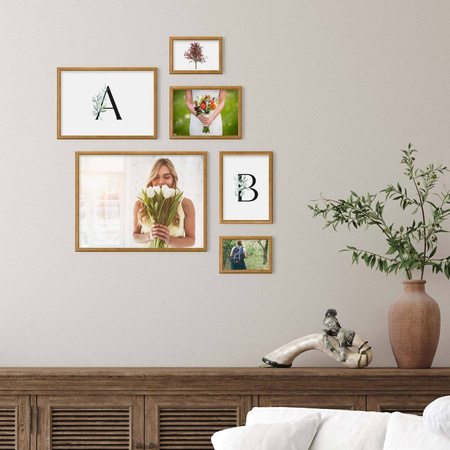 Zestaw brązowych ramek na 6 zdjęć PRESTO 3 GF0010