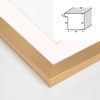 Ramka złota HEN PASS Z z passe-partout – rozmiar 50x70 cm (okienko 40x60 cm)