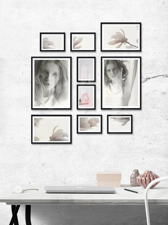 Zestaw czarnych ramek na 10 zdjęć PINIA 2 GF0011