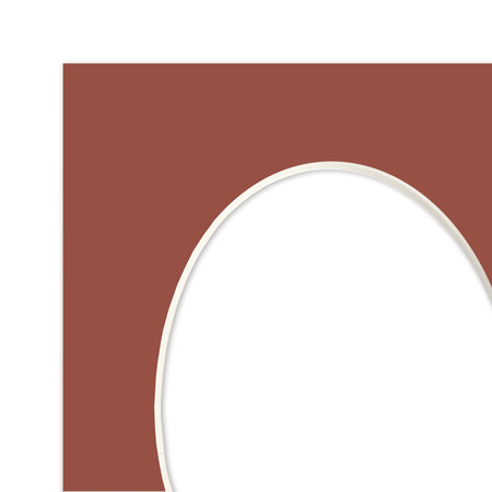 Passe partout 40x50 (24x30) OWAL CZERWONE CAYENNE - LUCA Q5701