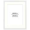 Ramka biała HEN PASS 1 z passe-partout – rozmiar 40X50 cm (okienko 30x40 cm)