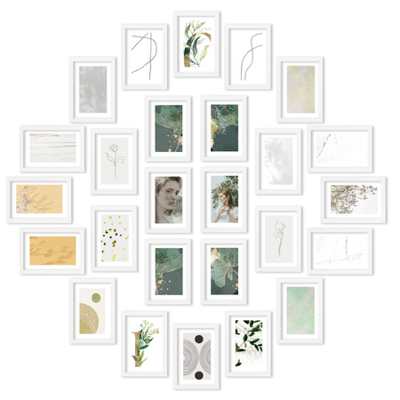 Zestaw białych ramek na 26 zdjęć PINIA 1 GF0037