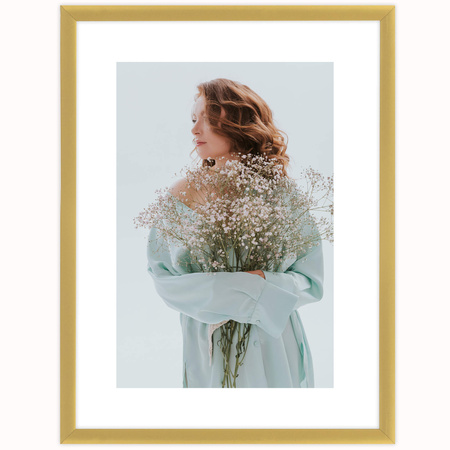 Ramka aluminiowa złota ROYALL 18x24 cm