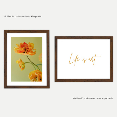 Ramka brązowa HEN 4 30x40 cm